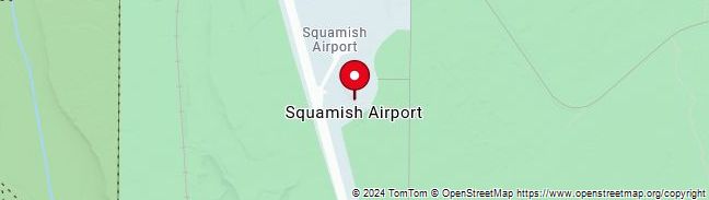 Map of Squamish Airport,Canada